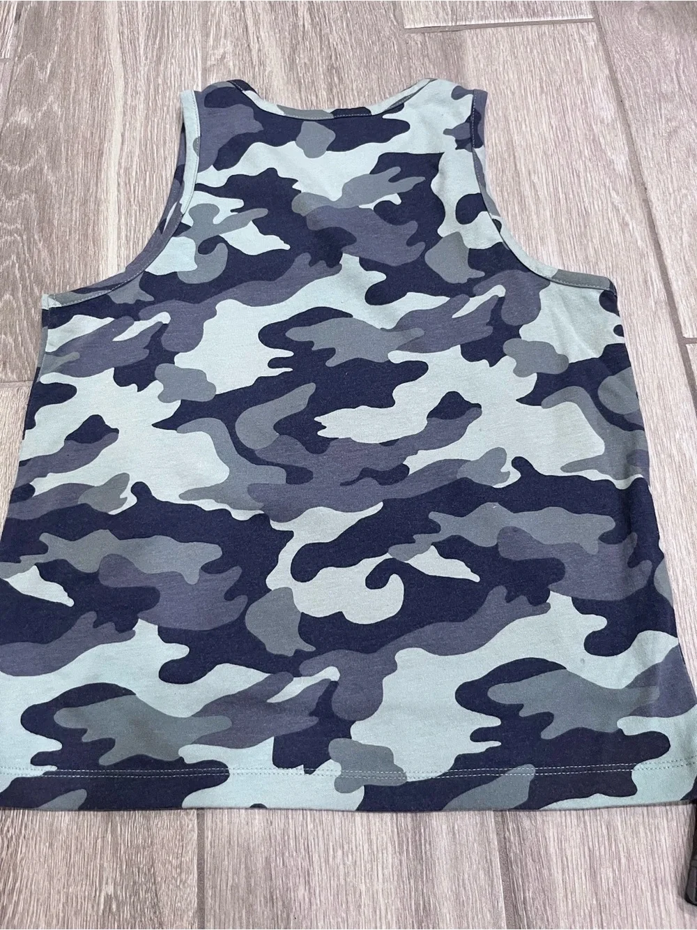 Old Navy Blue & Black Camo Tank Tops - 2 Pack